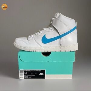 Size 10 - Nike SB Dunk High TRD QS Richard Mulder White Blue 881758-141 Men’s